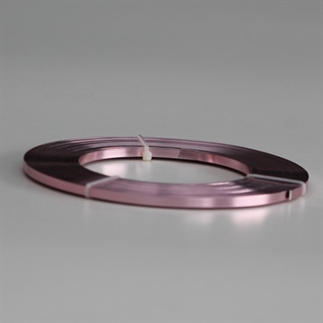 Aluminium tråd flad rosa